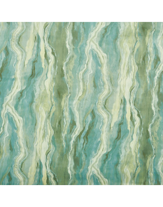 Zamatová látka Lava Seafoam - zelená a modrá